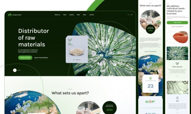 pkcomponents.pl - sales and marketing tool for a leading raw materials distributor