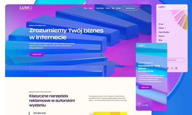 Lumo.pl - olśniewający design agencji budującej własny segment rynkowy