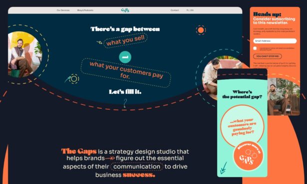 The Gaps - a unique design studio specializing in strategy design